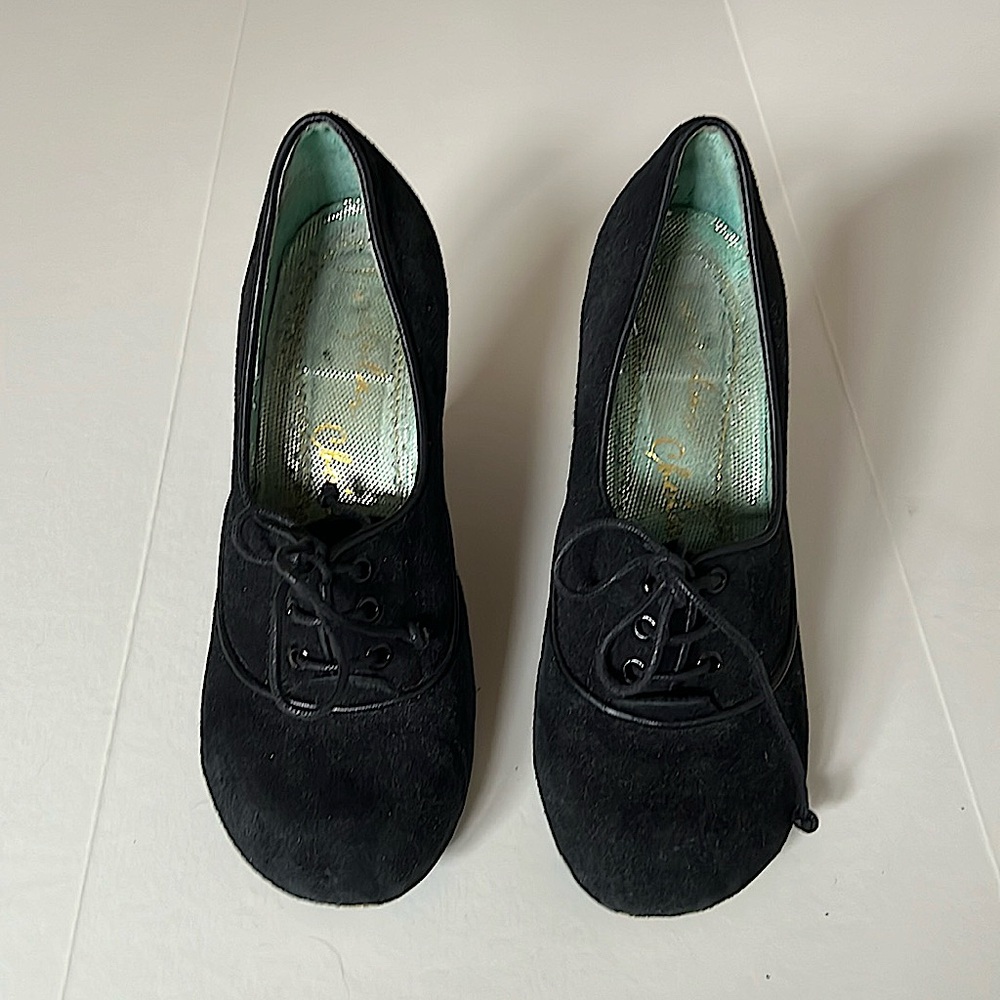 Wednesday Addams couture style shoes! 
2.5 inch heal